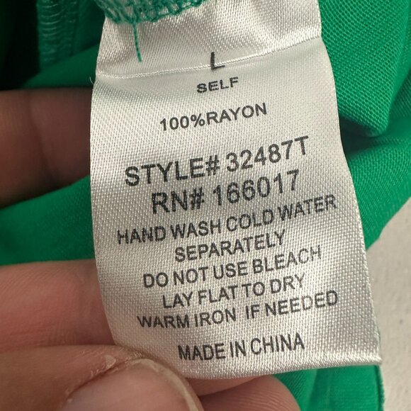 Blue B. Sequin Cowgirl Boot Graphic Tee Kelly Green Size Large - Picture 7 of 7